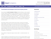Tablet Screenshot of integralinvestigations.com.au